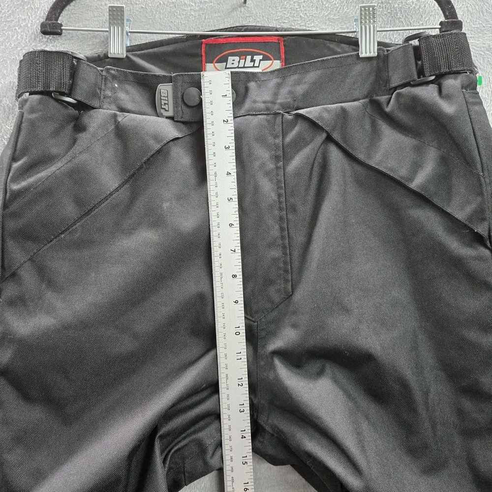 BILT Men Pants 32 Black BLW 13 Motorcycle Pants Storm Waterproof Zipper 30